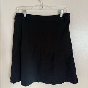 Boston Proper Elegant Black Women's Skirt Zip Ruffle Back, Medium, NWT